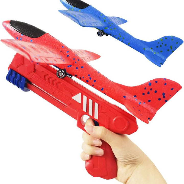 ¡Despega con Estilo! Pistola Lanzadora de Aviones Ultra Resistente